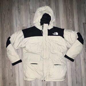 Mens The North Face McMurdo Down Coat Size XL Gray Black Parka 600 Hyvent